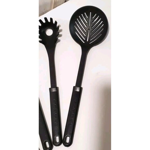 Calphalon Nylon Cooking Utensils Black Gray Set of 6 Heat Up To 400 Degrees - Picture 5 of 6